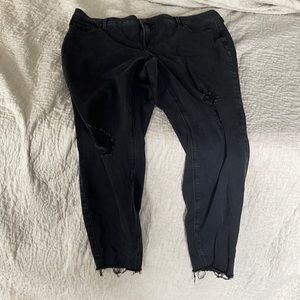 Black old navy distressed jeans